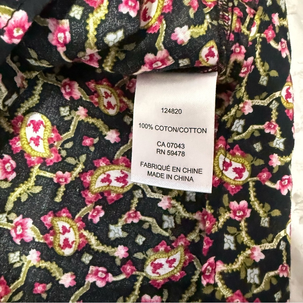 Rachel Zoe Floral Paisley Short Sleeve Top Blouse Size Small NWT - Picture 4 of 5